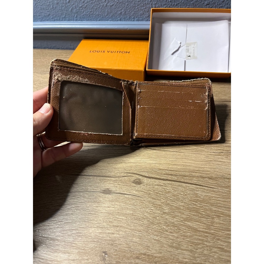 Louis Vuitton Monogram Bifold Wallet Money Clip Made in France - Picture 5 of 13